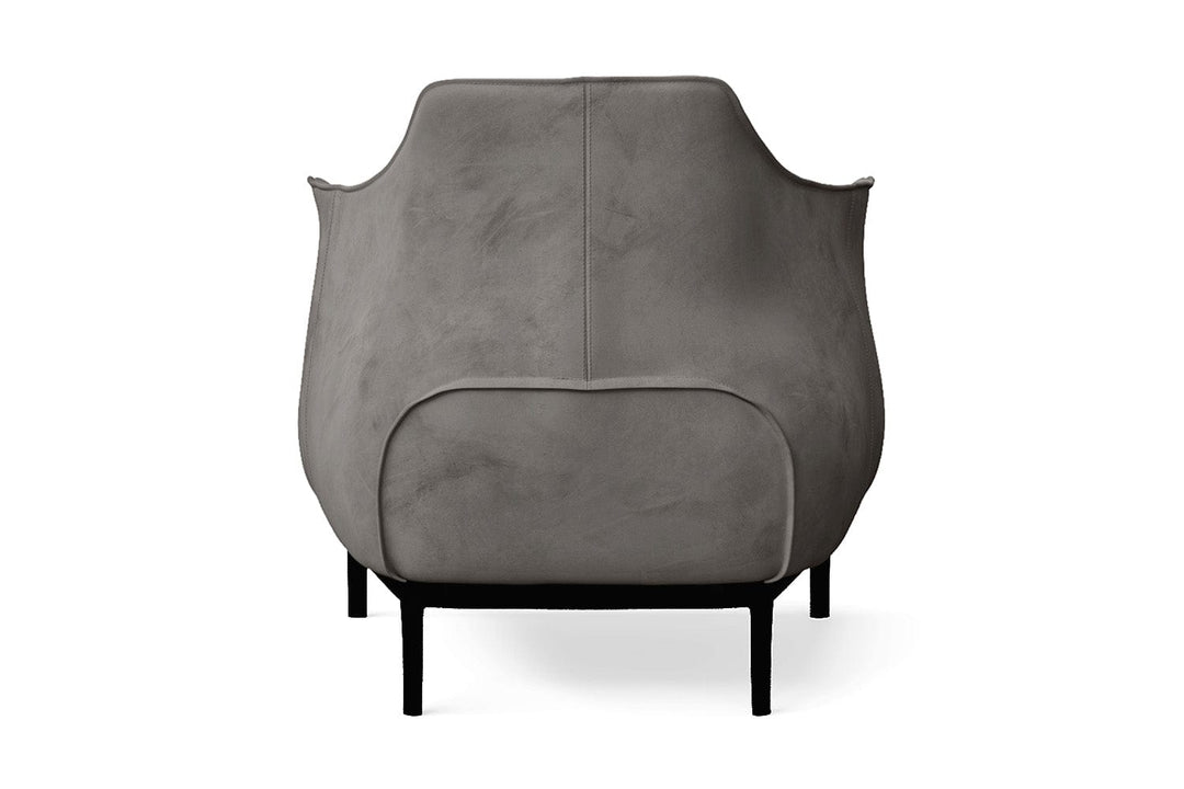 LIVELUSSO Armchair Lamezia Armchair Grey Velvet