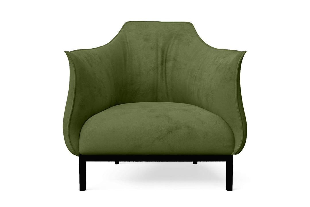 LIVELUSSO Armchair Lamezia Armchair Lime Velvet