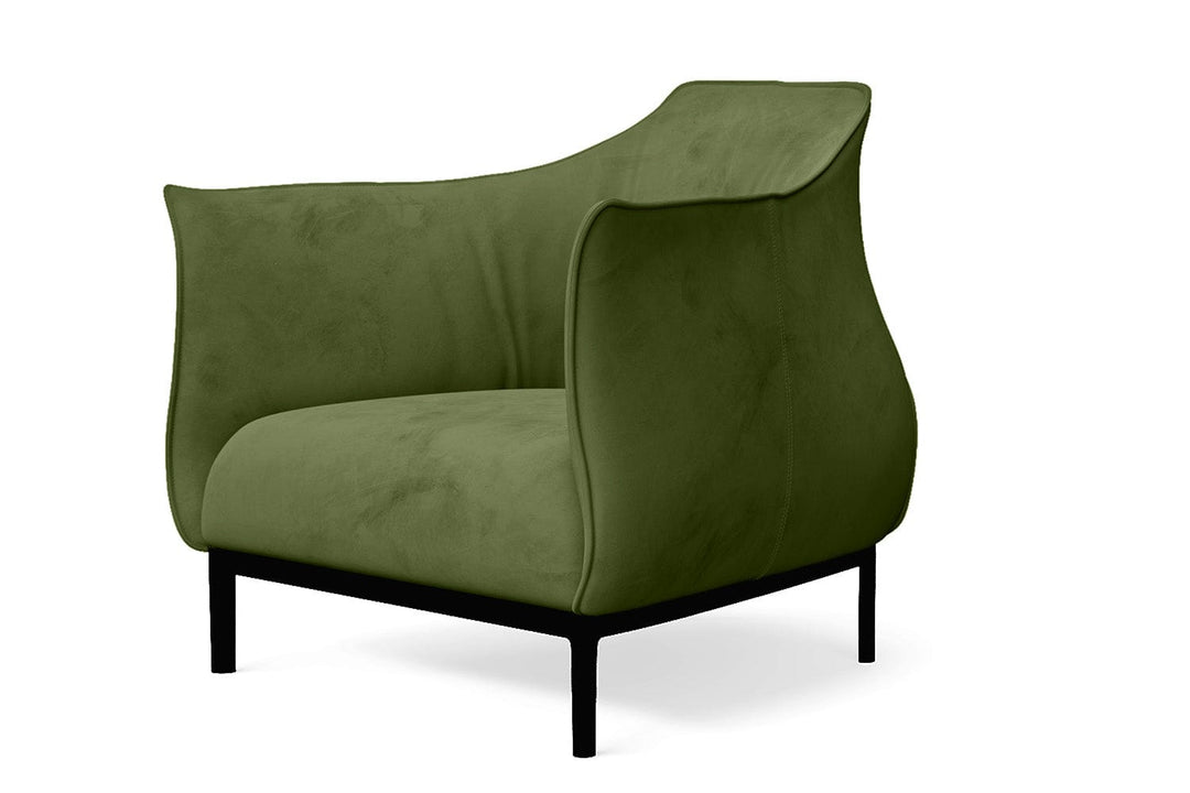 LIVELUSSO Armchair Lamezia Armchair Lime Velvet