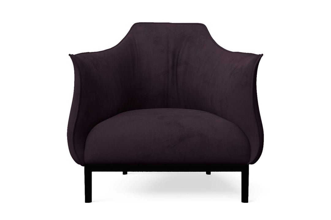 LIVELUSSO Armchair Lamezia Armchair Purple Velvet