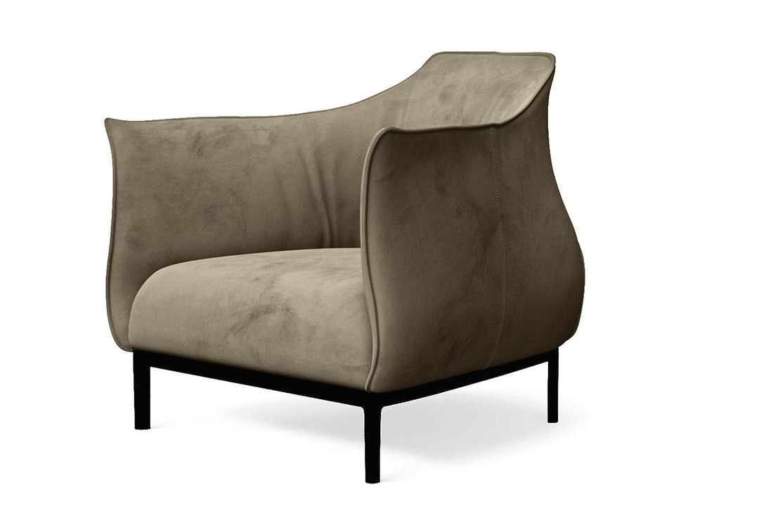 LIVELUSSO Armchair Lamezia Armchair Sand Velvet