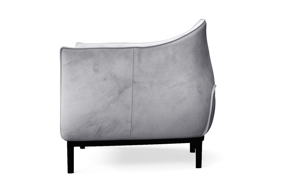 LIVELUSSO Armchair Lamezia Armchair Silver Velvet