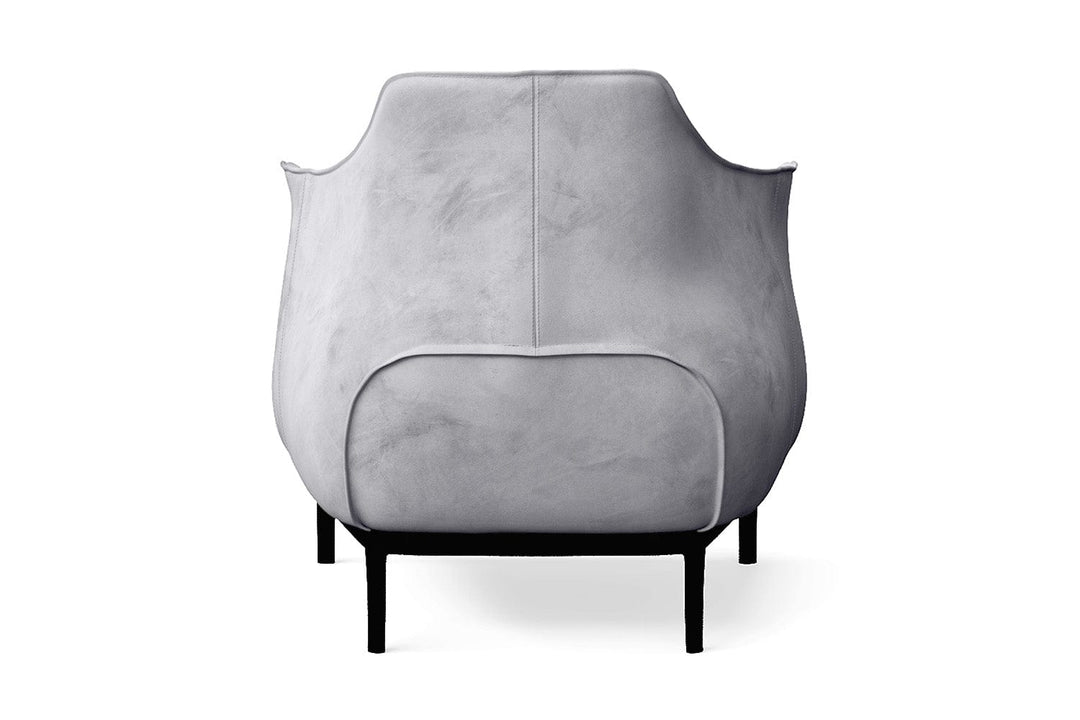 LIVELUSSO Armchair Lamezia Armchair Silver Velvet