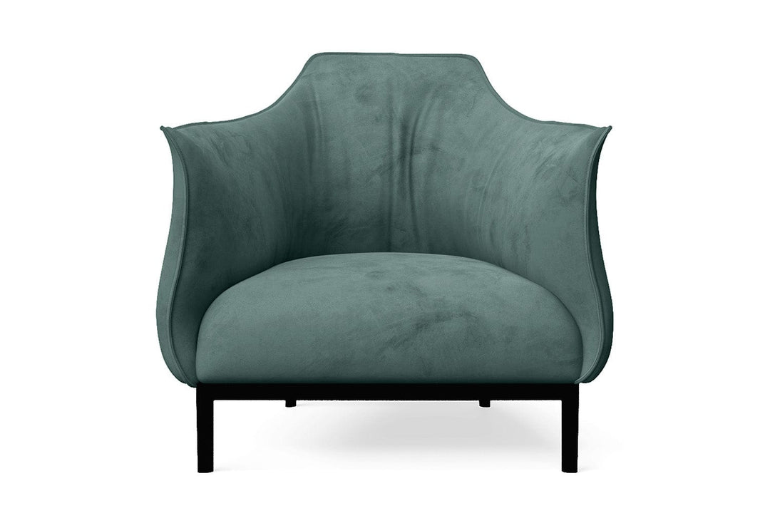 LIVELUSSO Armchair Lamezia Armchair Teal Velvet