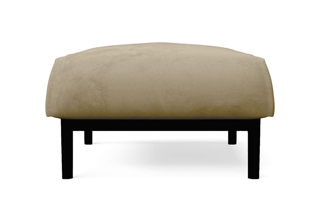 LIVELUSSO Ottoman Lamezia Ottoman Cream Velvet