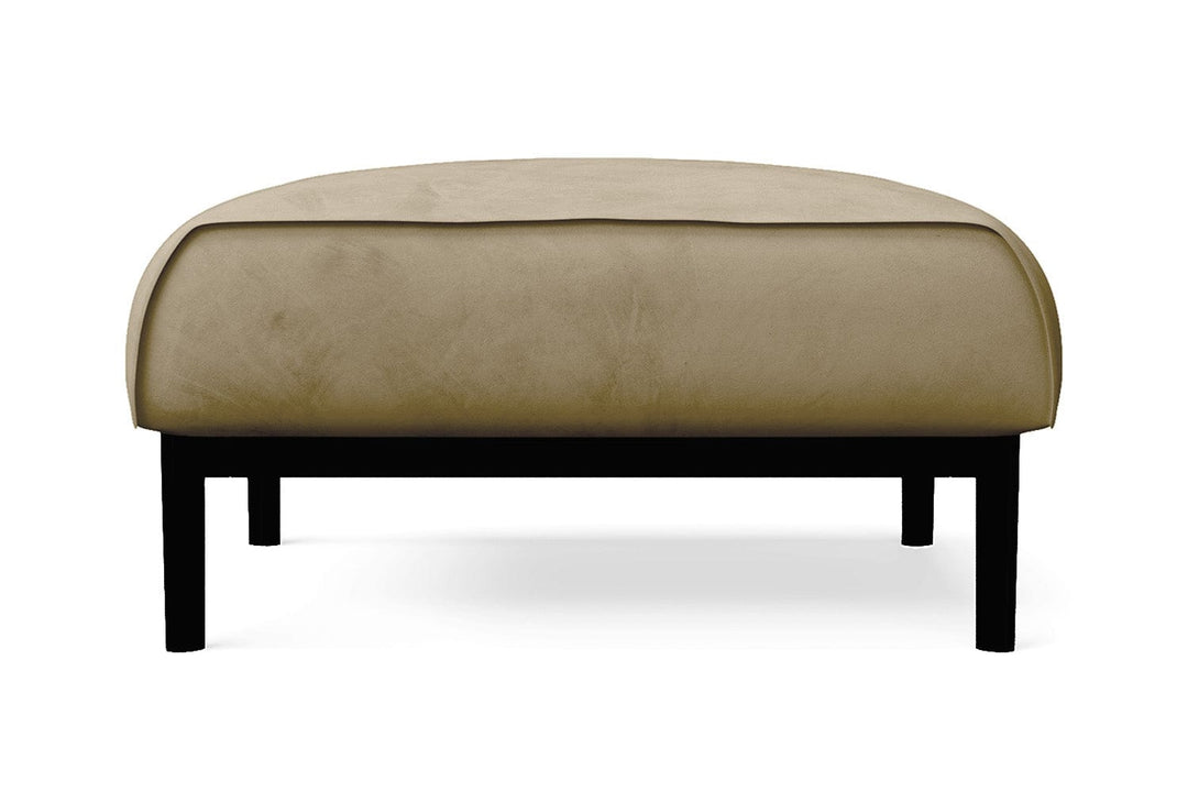 LIVELUSSO Ottoman Lamezia Ottoman Cream Velvet