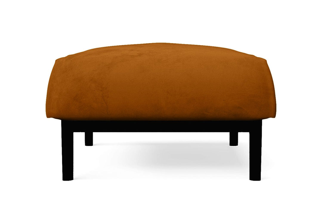 LIVELUSSO Ottoman Lamezia Ottoman Gold Velvet