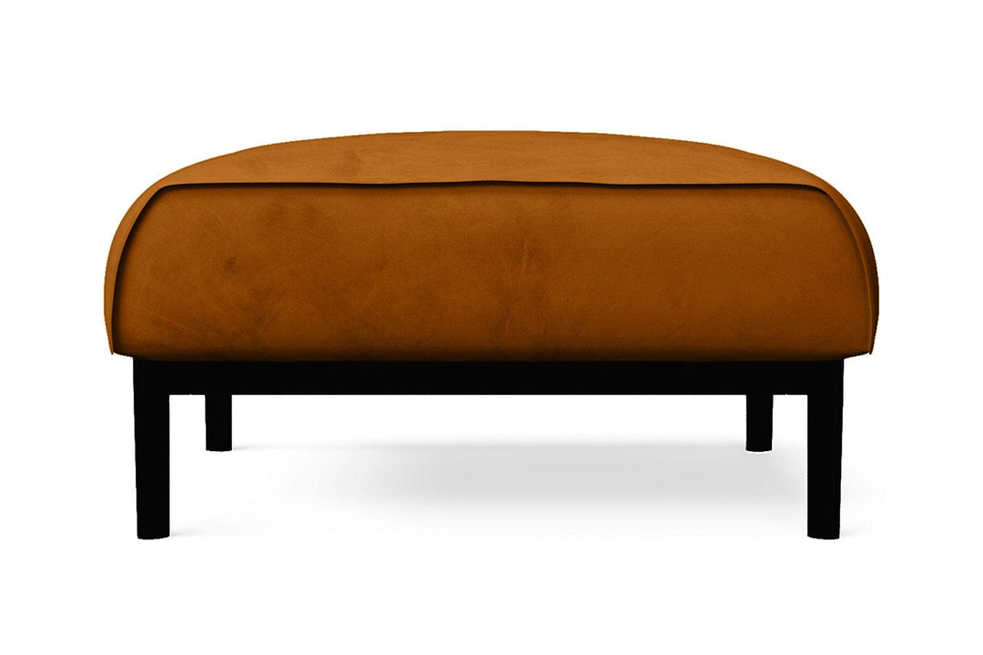 LIVELUSSO Ottoman Lamezia Ottoman Gold Velvet