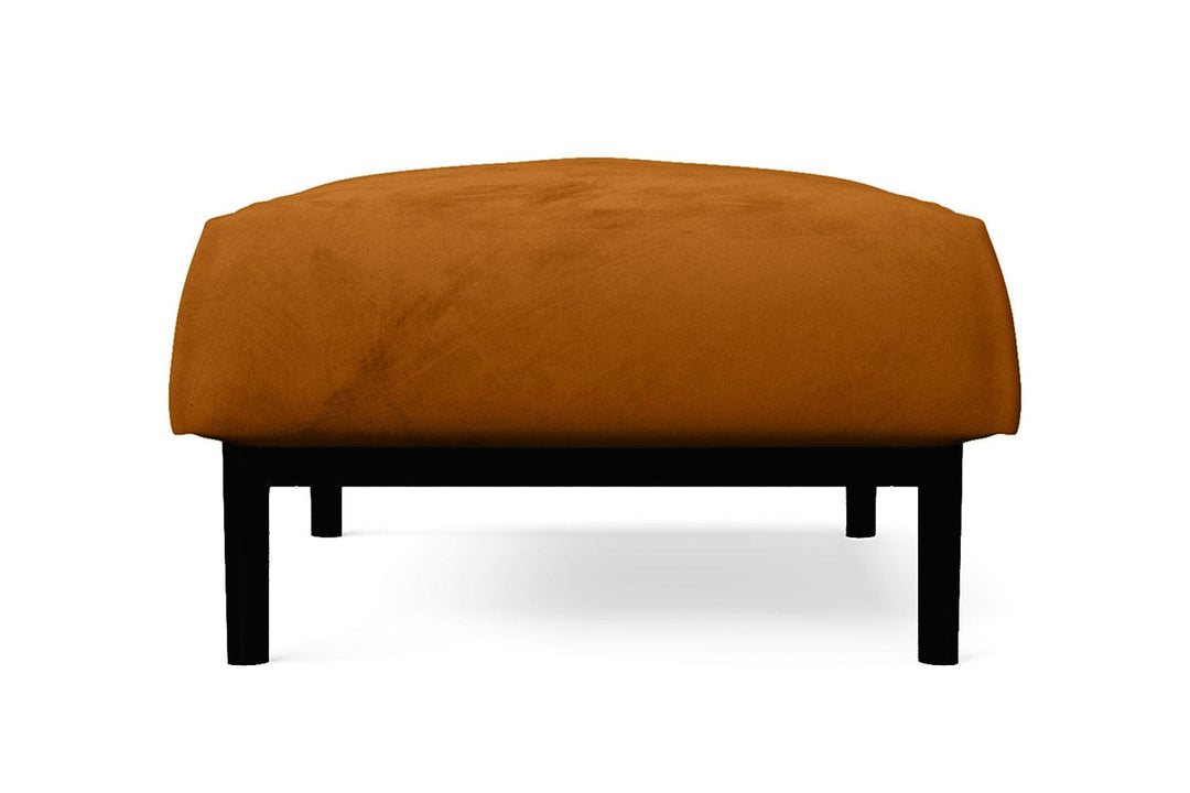 LIVELUSSO Ottoman Lamezia Ottoman Gold Velvet