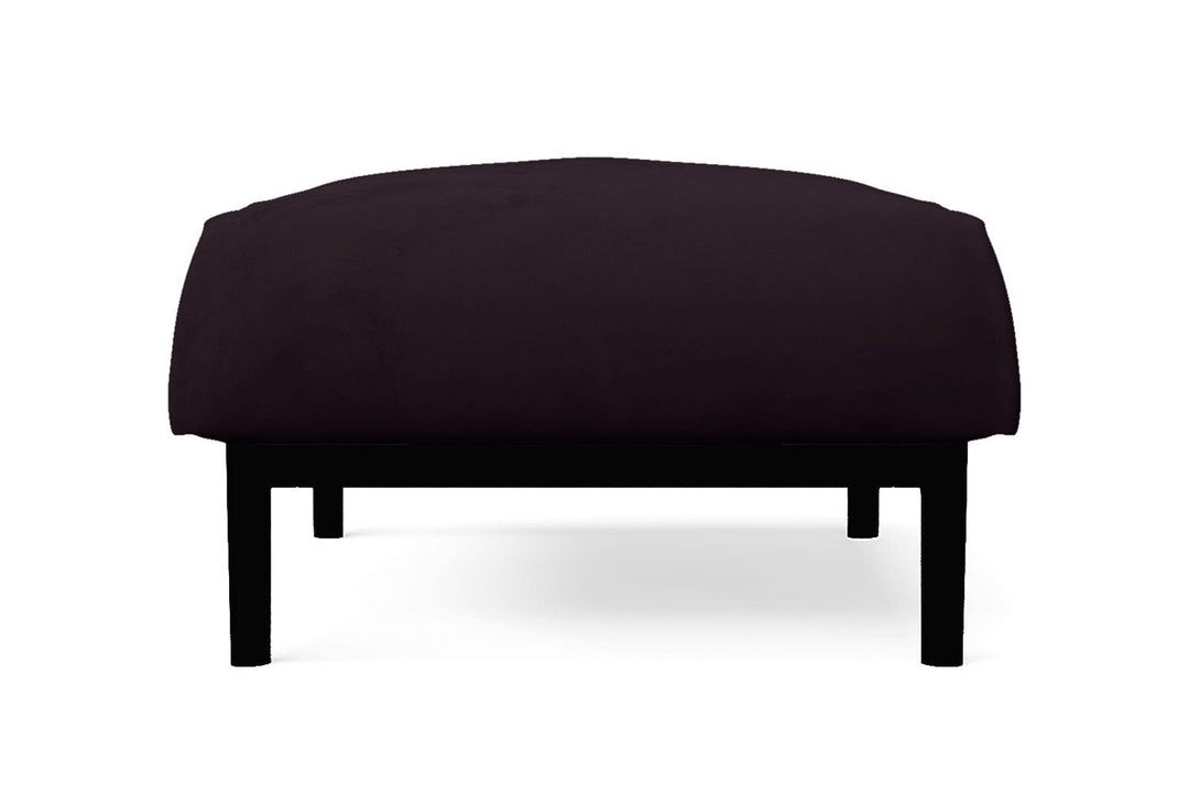 LIVELUSSO Ottoman Lamezia Ottoman Purple Velvet