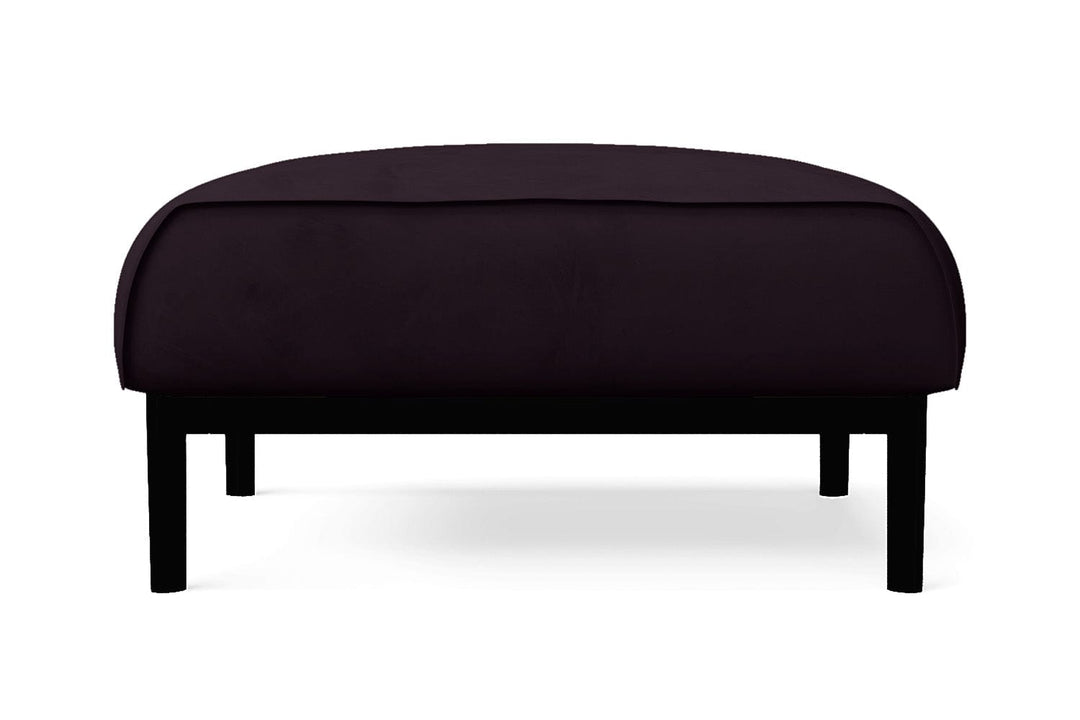 LIVELUSSO Ottoman Lamezia Ottoman Purple Velvet