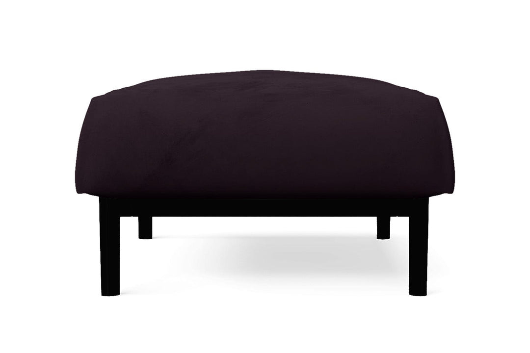 LIVELUSSO Ottoman Lamezia Ottoman Purple Velvet