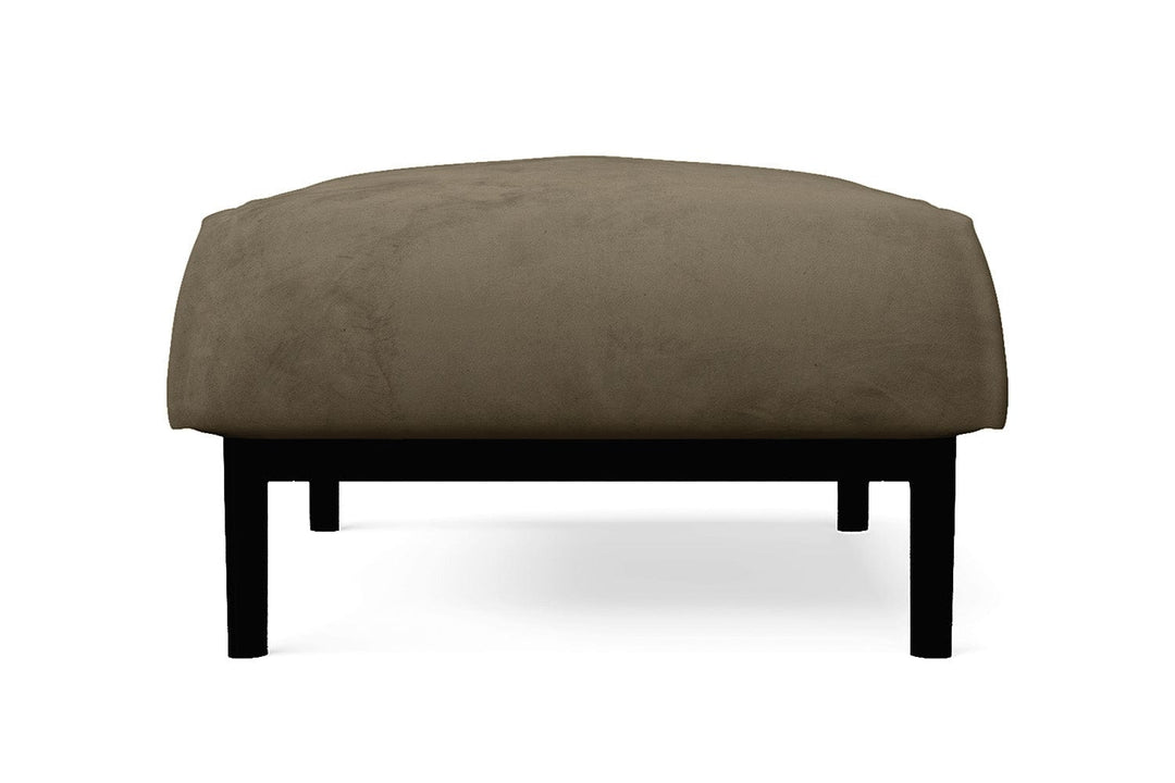 LIVELUSSO Ottoman Lamezia Ottoman Sand Velvet