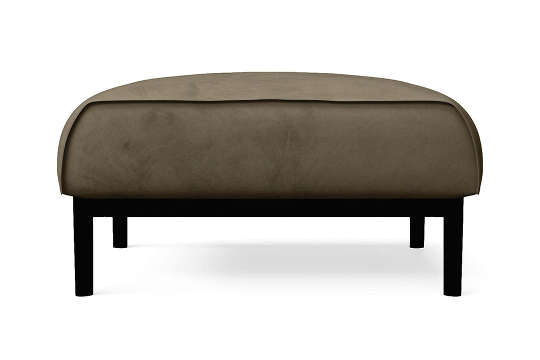 LIVELUSSO Ottoman Lamezia Ottoman Sand Velvet