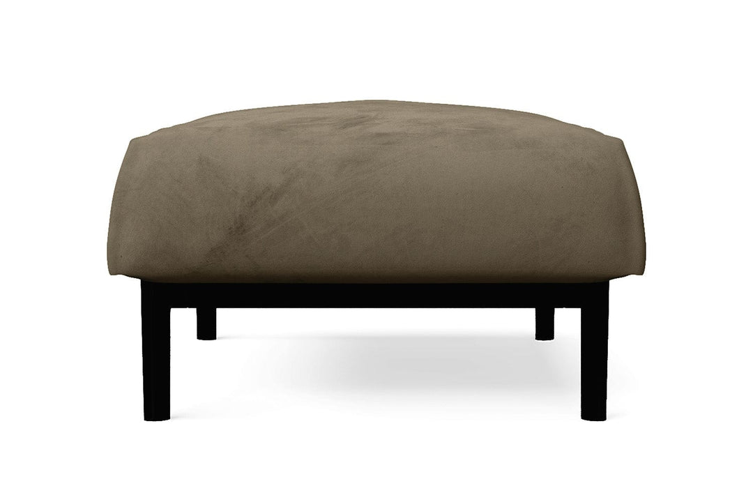 LIVELUSSO Ottoman Lamezia Ottoman Sand Velvet