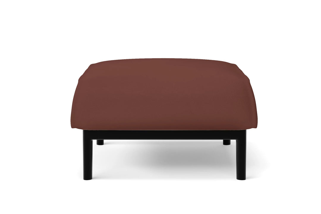 LIVELUSSO Ottoman Lamezia Ottoman Mauve Leather