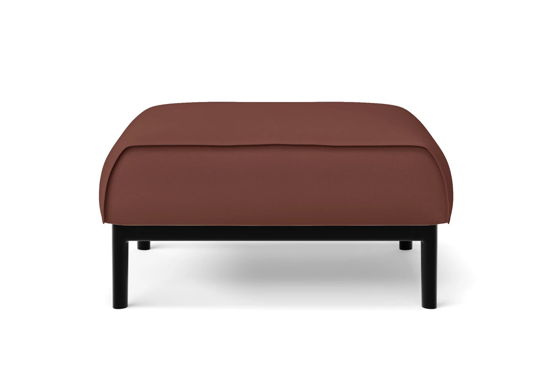 LIVELUSSO Ottoman Lamezia Ottoman Mauve Leather