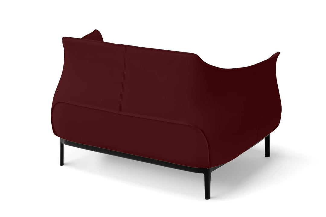 LIVELUSSO Sofa Lamezia 2 Seater Sofa Red Leather