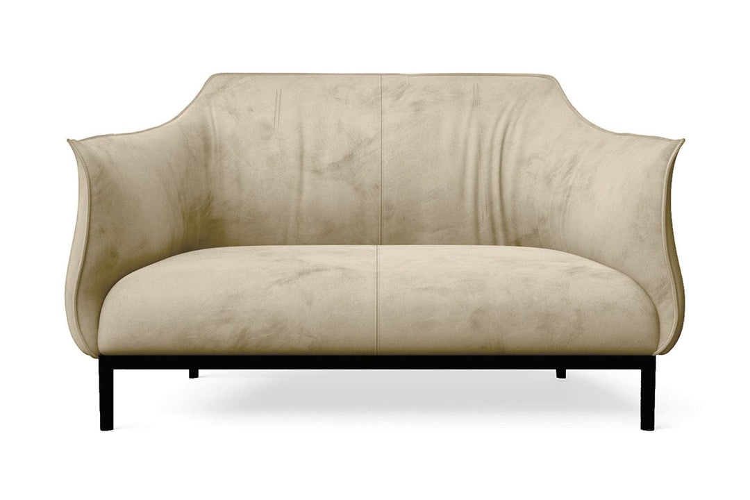 LIVELUSSO Sofa Lamezia 2 Seater Sofa Cream Velvet