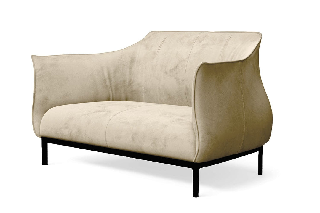 LIVELUSSO Sofa Lamezia 2 Seater Sofa Cream Velvet