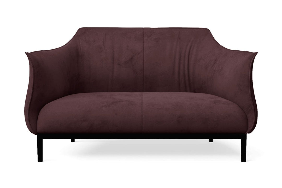 LIVELUSSO Sofa Lamezia 2 Seater Sofa Grape Velvet