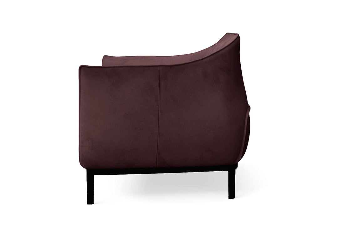 LIVELUSSO Sofa Lamezia 2 Seater Sofa Grape Velvet