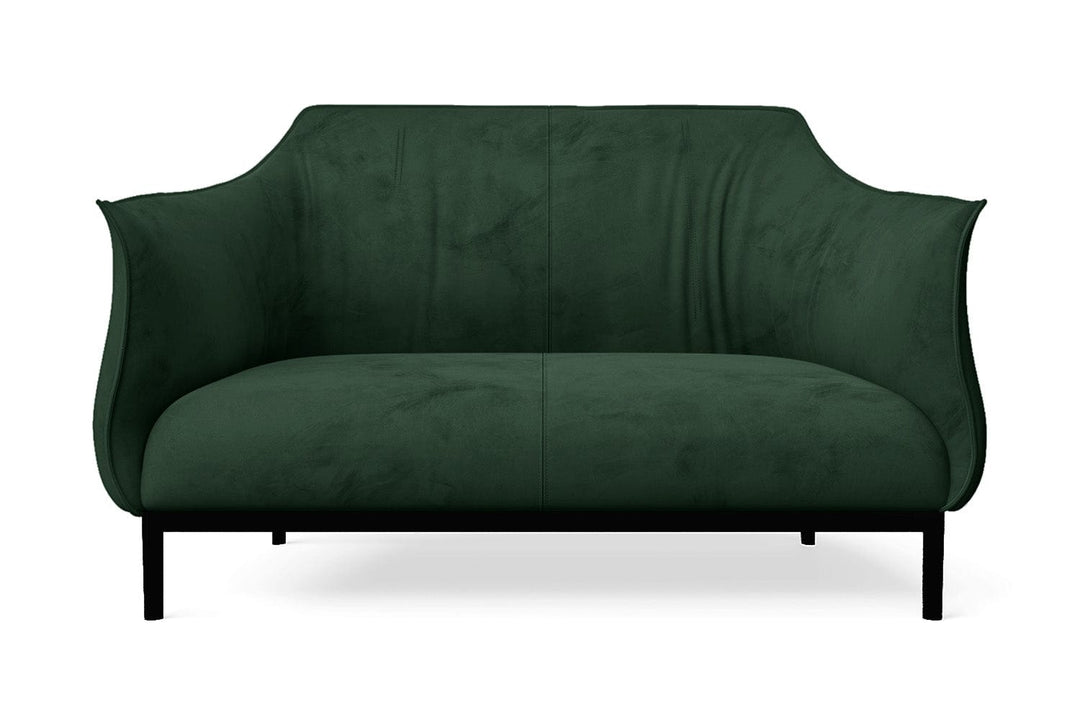 LIVELUSSO Sofa Lamezia 2 Seater Sofa Green Velvet