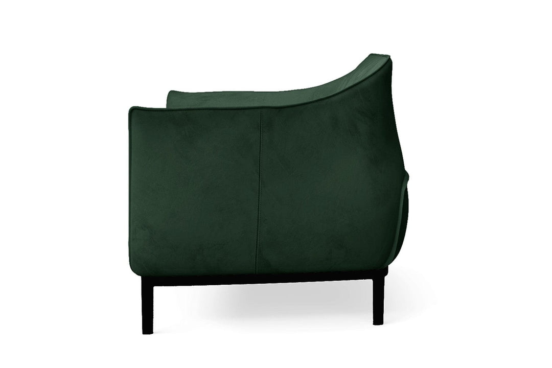 LIVELUSSO Sofa Lamezia 2 Seater Sofa Green Velvet