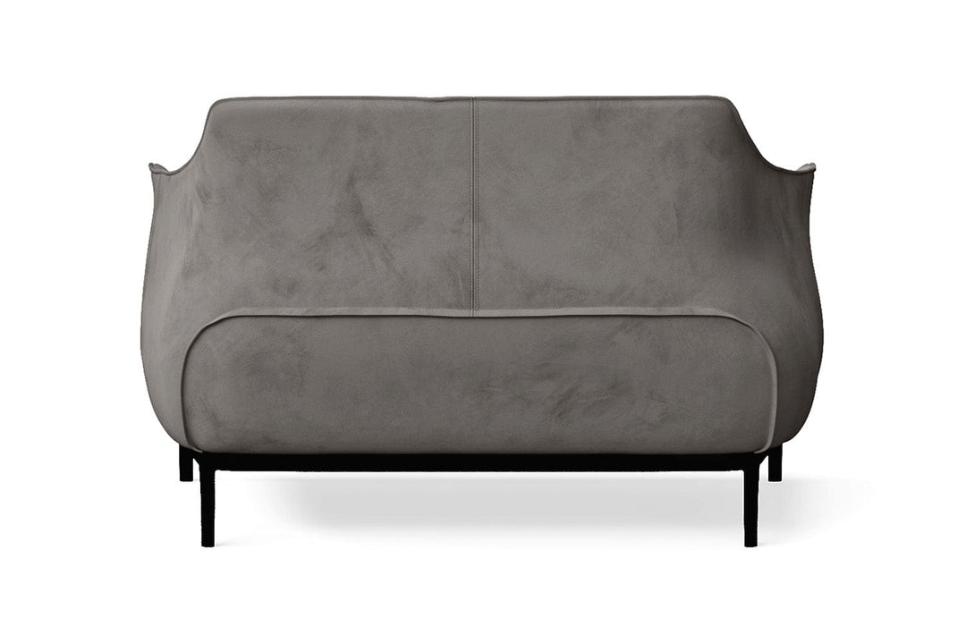 LIVELUSSO Sofa Lamezia 2 Seater Sofa Grey Velvet