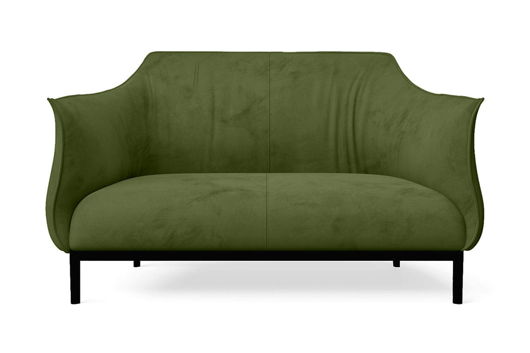 LIVELUSSO Sofa Lamezia 2 Seater Sofa Lime Velvet