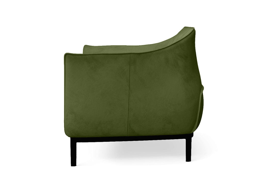 LIVELUSSO Sofa Lamezia 2 Seater Sofa Lime Velvet