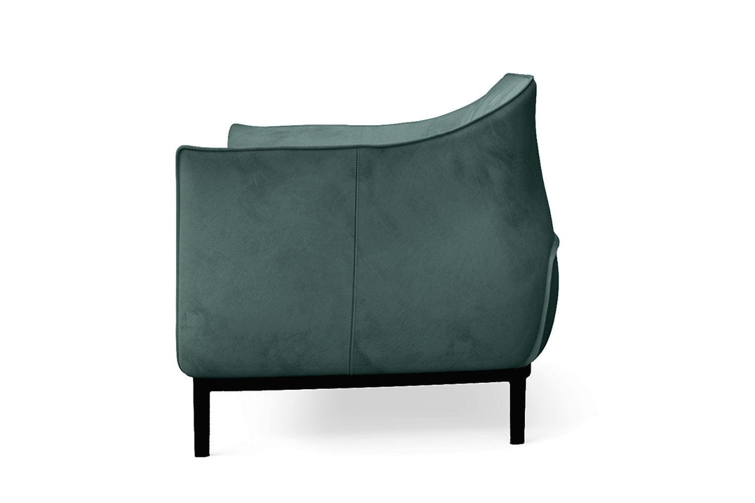 LIVELUSSO Sofa Lamezia 2 Seater Sofa Teal Velvet