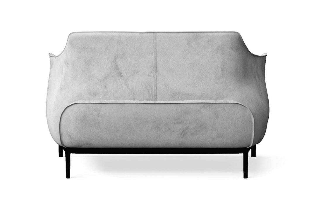 LIVELUSSO Sofa Lamezia 2 Seater Sofa White Velvet