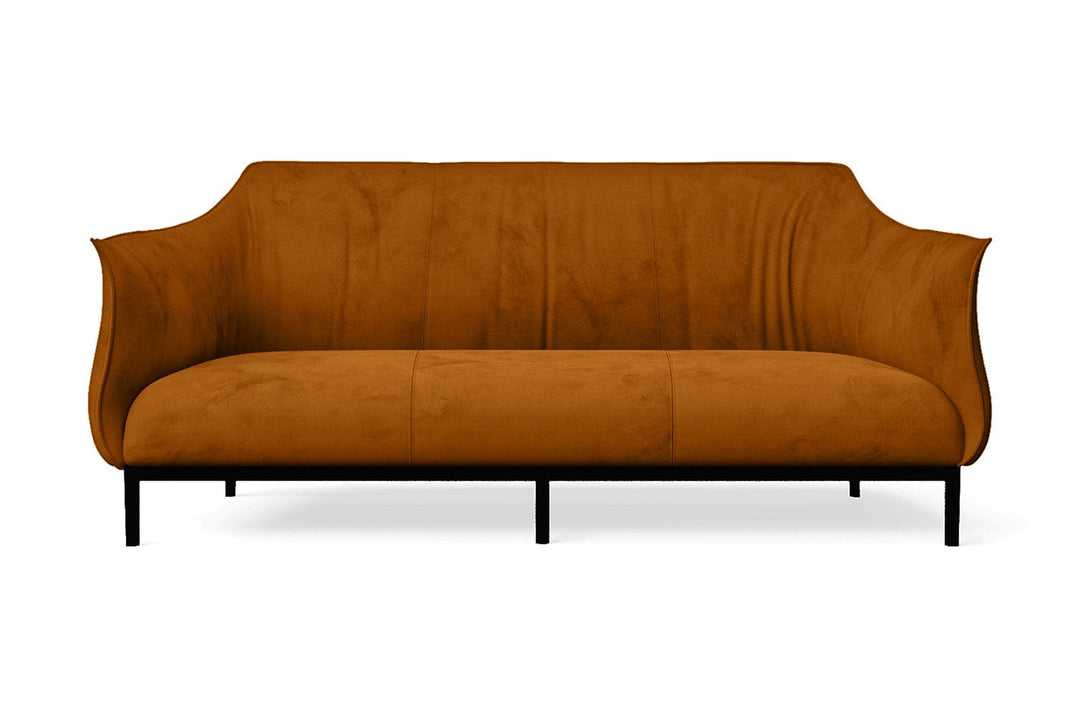 LIVELUSSO Sofa Lamezia 3 Seater Sofa Gold Velvet