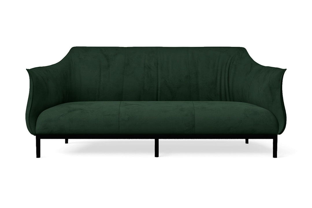 LIVELUSSO Sofa Lamezia 3 Seater Sofa Green Velvet