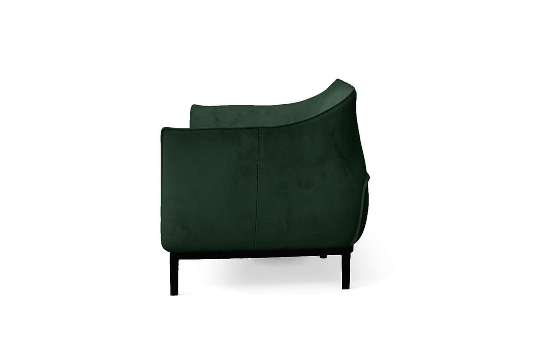 LIVELUSSO Sofa Lamezia 3 Seater Sofa Green Velvet