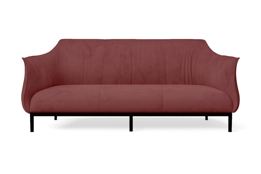 LIVELUSSO Sofa Lamezia 3 Seater Sofa Pink Velvet