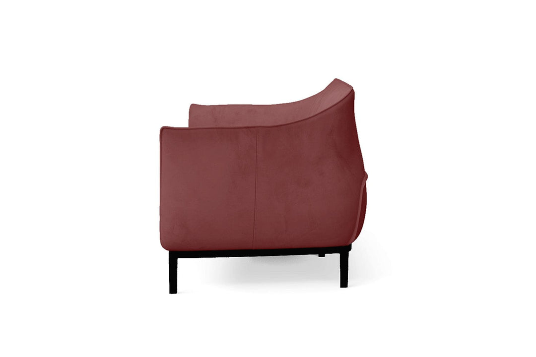 LIVELUSSO Sofa Lamezia 3 Seater Sofa Pink Velvet