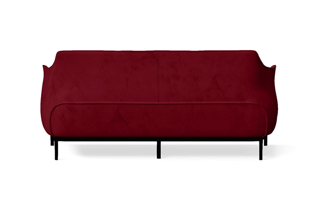 LIVELUSSO Sofa Lamezia 3 Seater Sofa Red Velvet