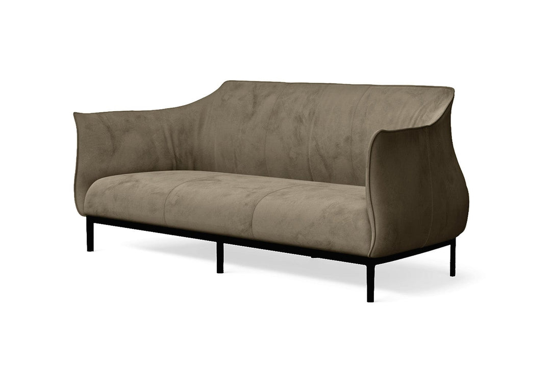 LIVELUSSO Sofa Lamezia 3 Seater Sofa Sand Velvet