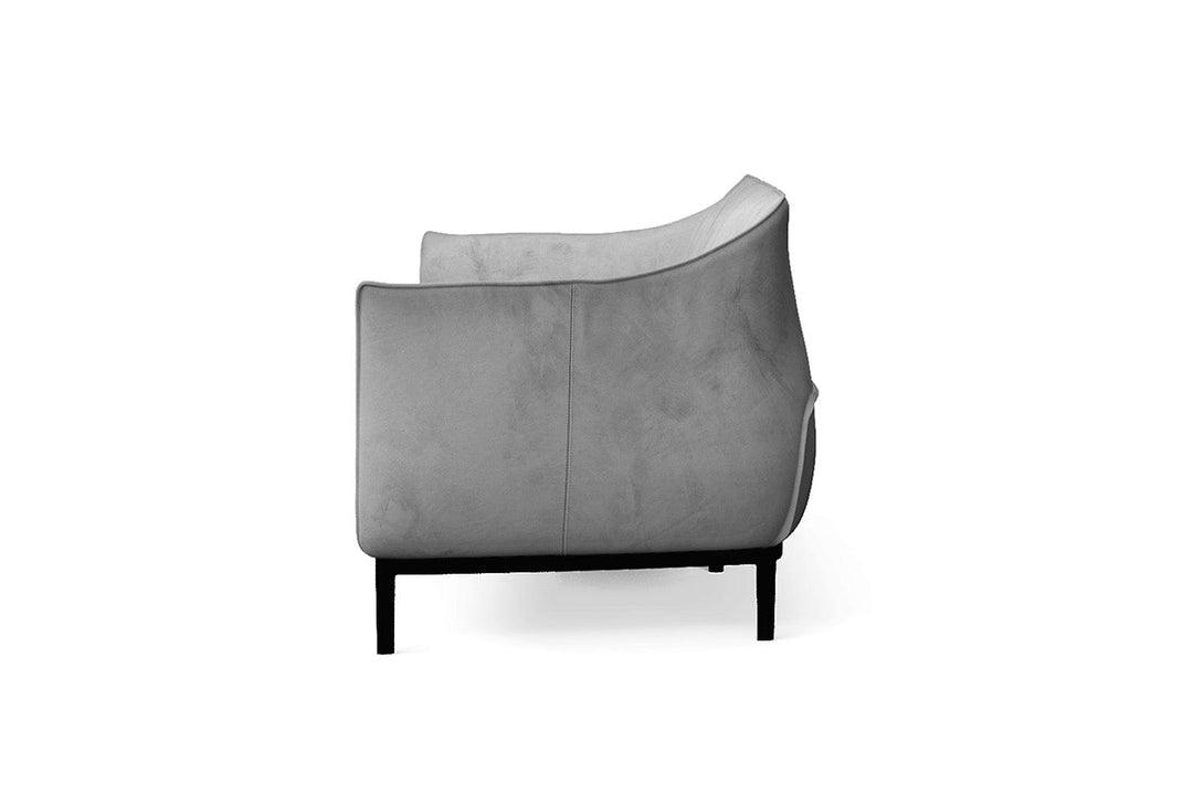 LIVELUSSO Sofa Lamezia 3 Seater Sofa White Velvet