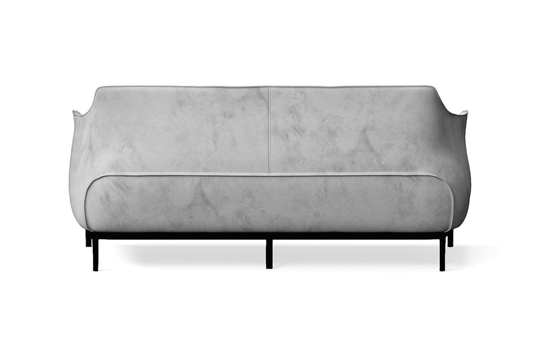 LIVELUSSO Sofa Lamezia 3 Seater Sofa White Velvet