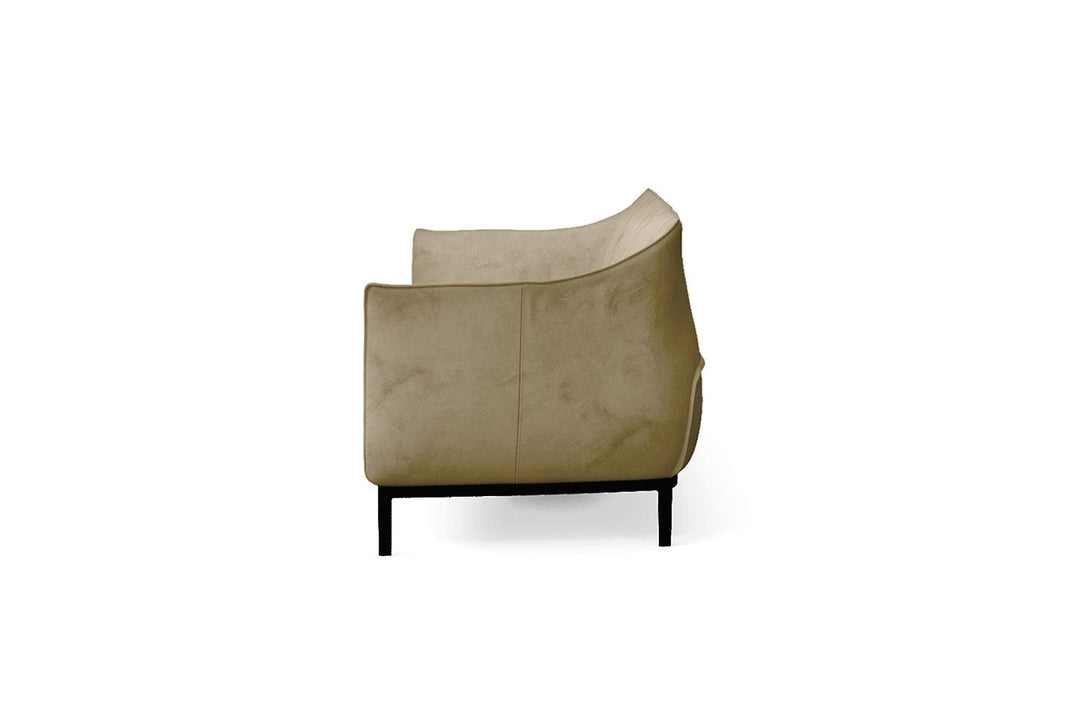 LIVELUSSO Sofa Lamezia 4 Seater Sofa Cream Velvet