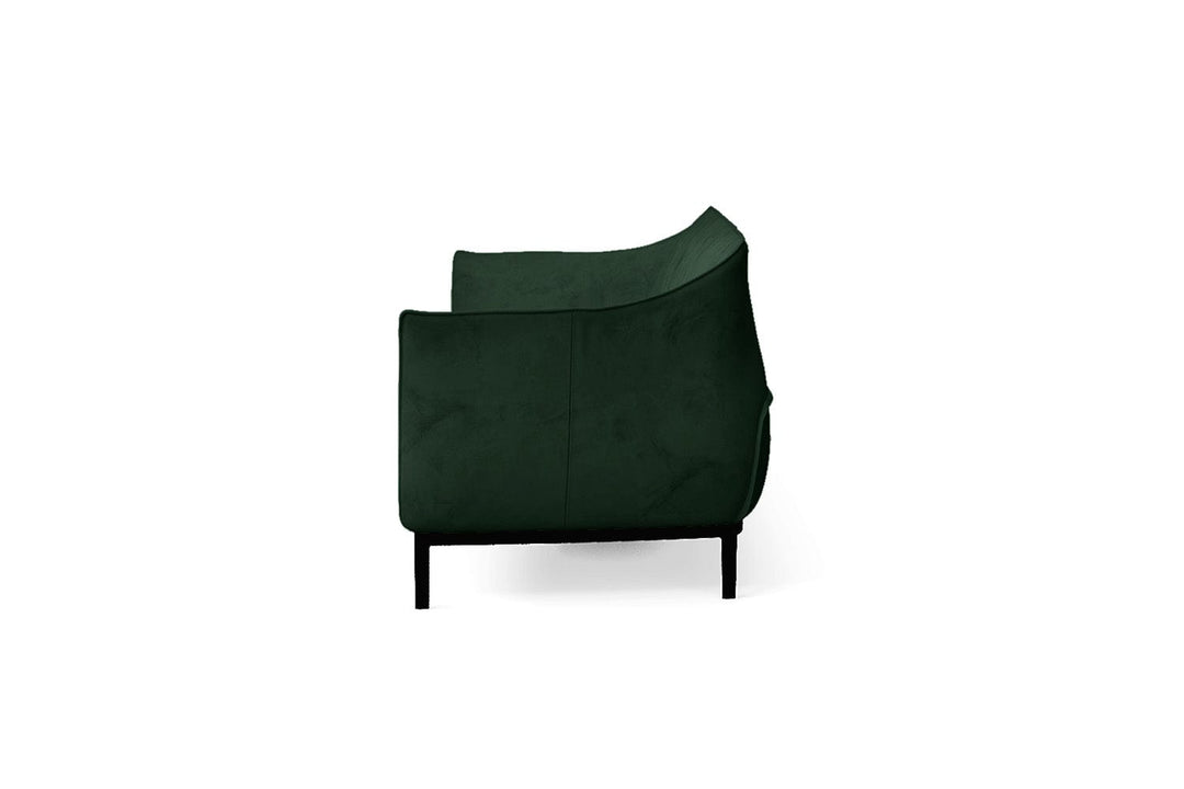 LIVELUSSO Sofa Lamezia 4 Seater Sofa Green Velvet