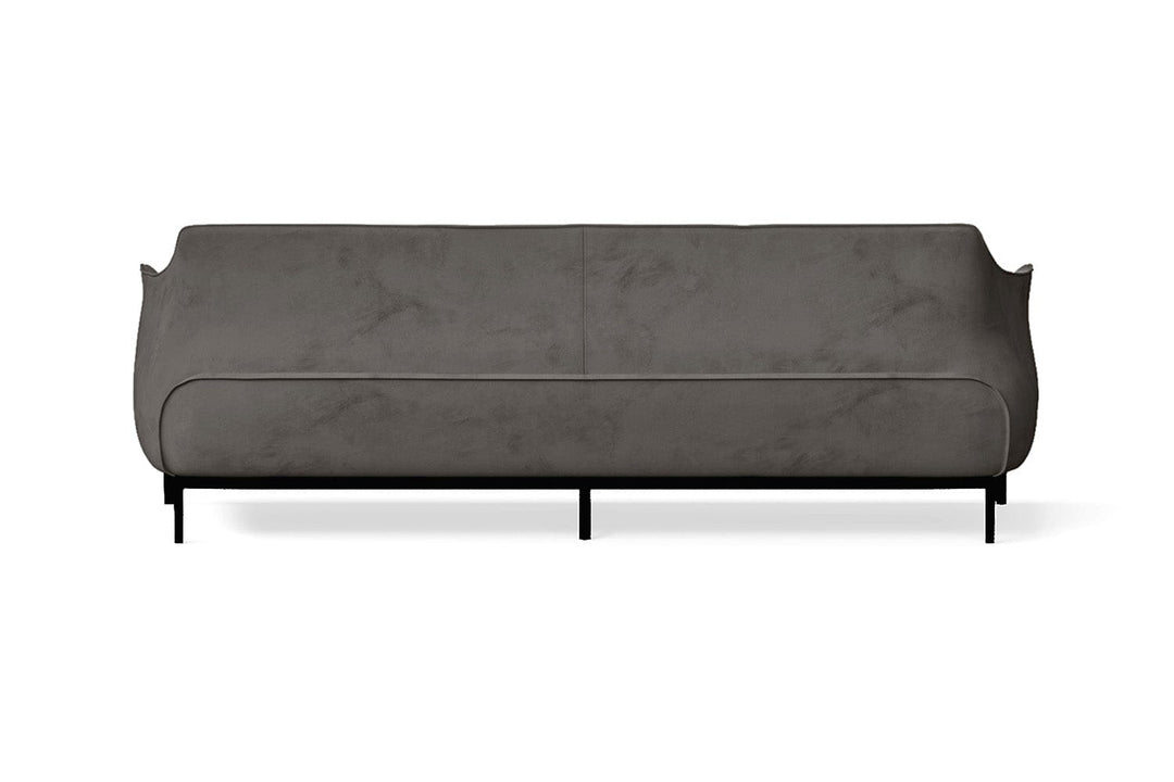 LIVELUSSO Sofa Lamezia 4 Seater Sofa Grey Velvet