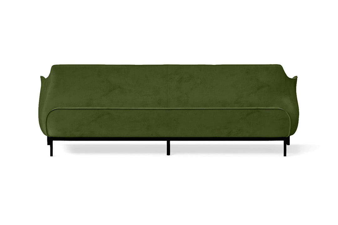 LIVELUSSO Sofa Lamezia 4 Seater Sofa Lime Velvet