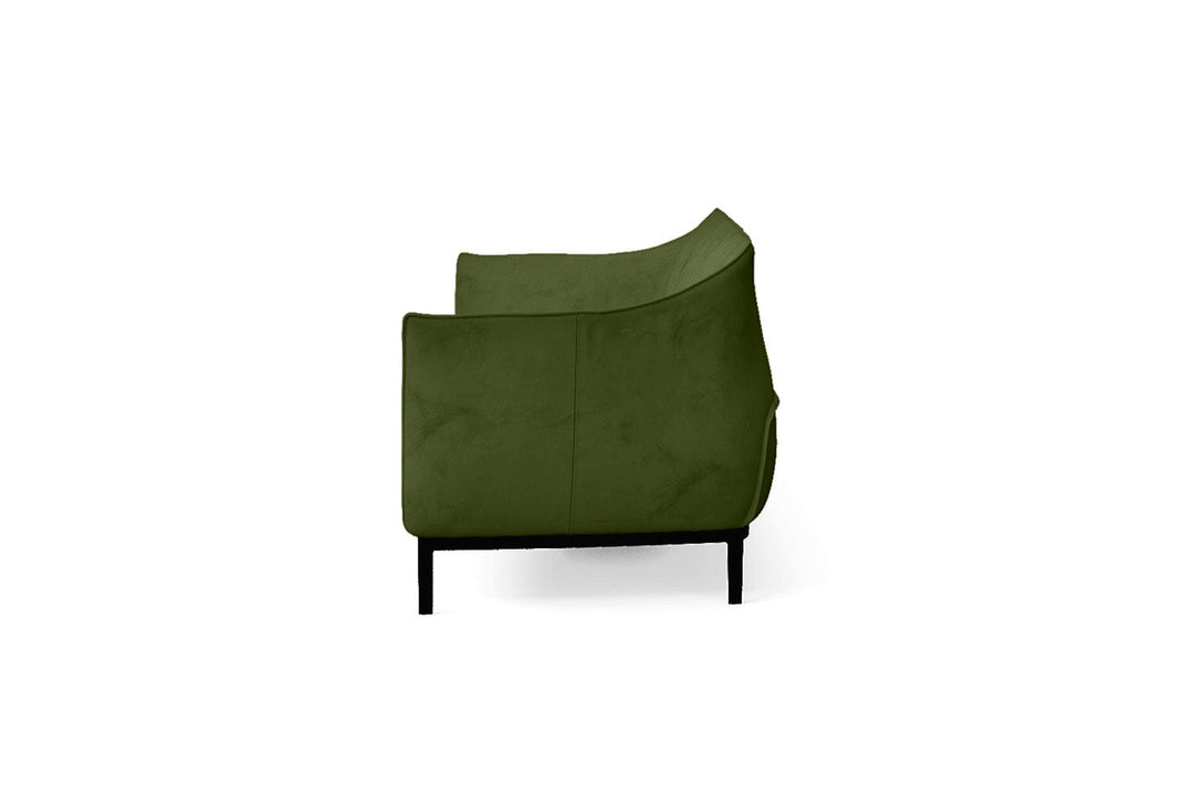 LIVELUSSO Sofa Lamezia 4 Seater Sofa Lime Velvet