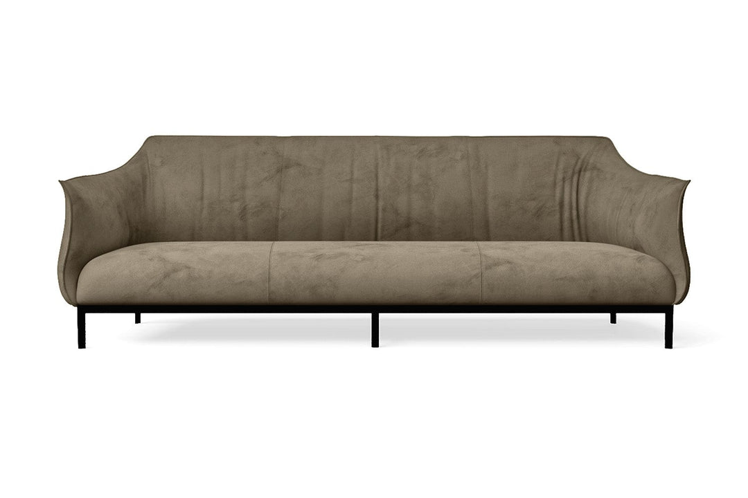 LIVELUSSO Sofa Lamezia 4 Seater Sofa Sand Velvet