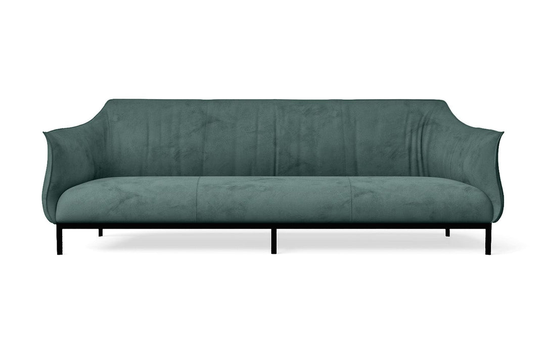 LIVELUSSO Sofa Lamezia 4 Seater Sofa Teal Velvet