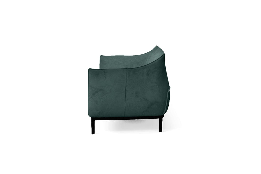 LIVELUSSO Sofa Lamezia 4 Seater Sofa Teal Velvet